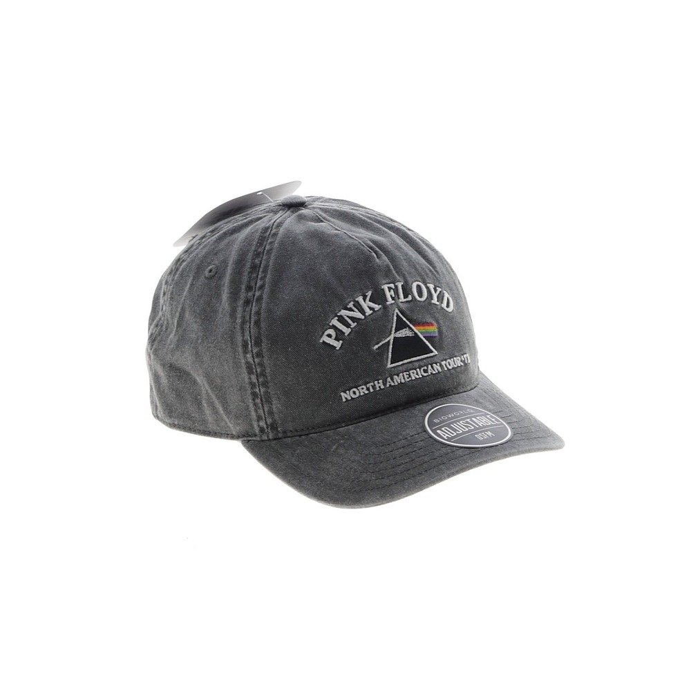 Pink Floyd North American Tour 72 Bioworld Adjustable Hat Gray Acid Wash Cap NWT